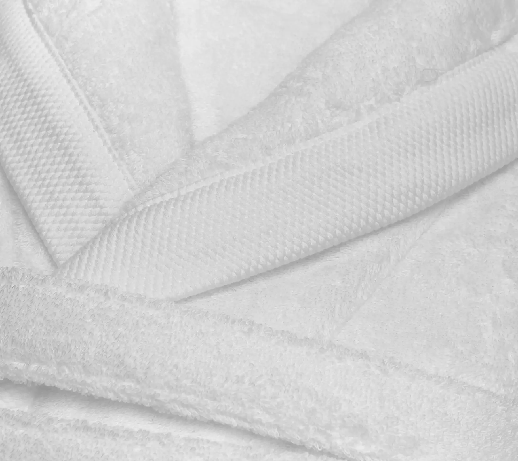 Waffle weave of a Beltrami bath textile in close-up
