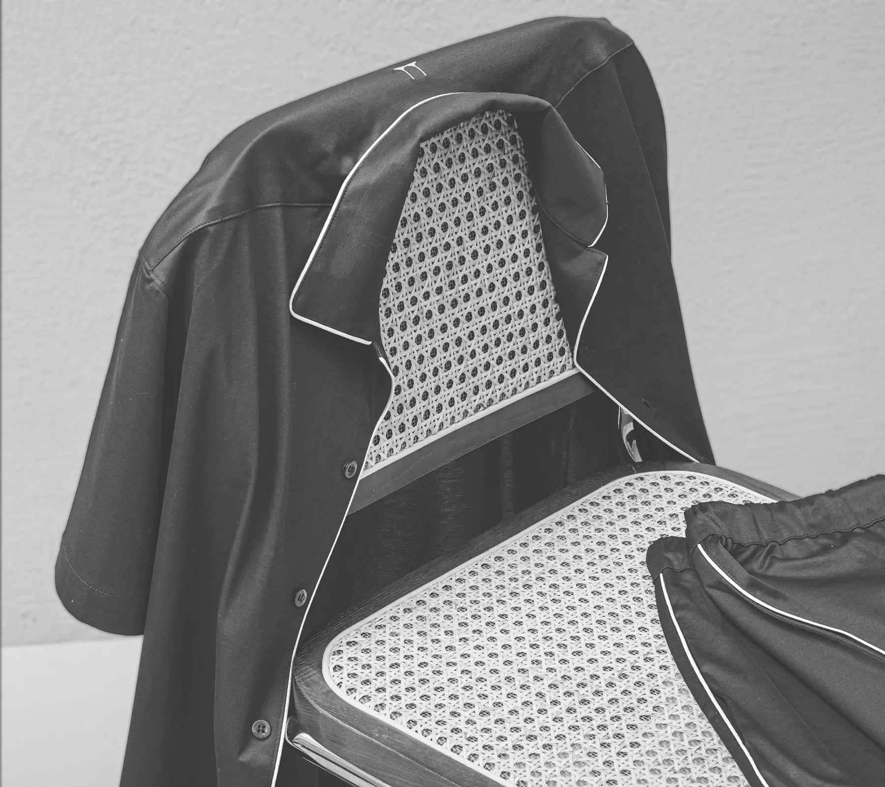Beltrami pajamas resting on a chair