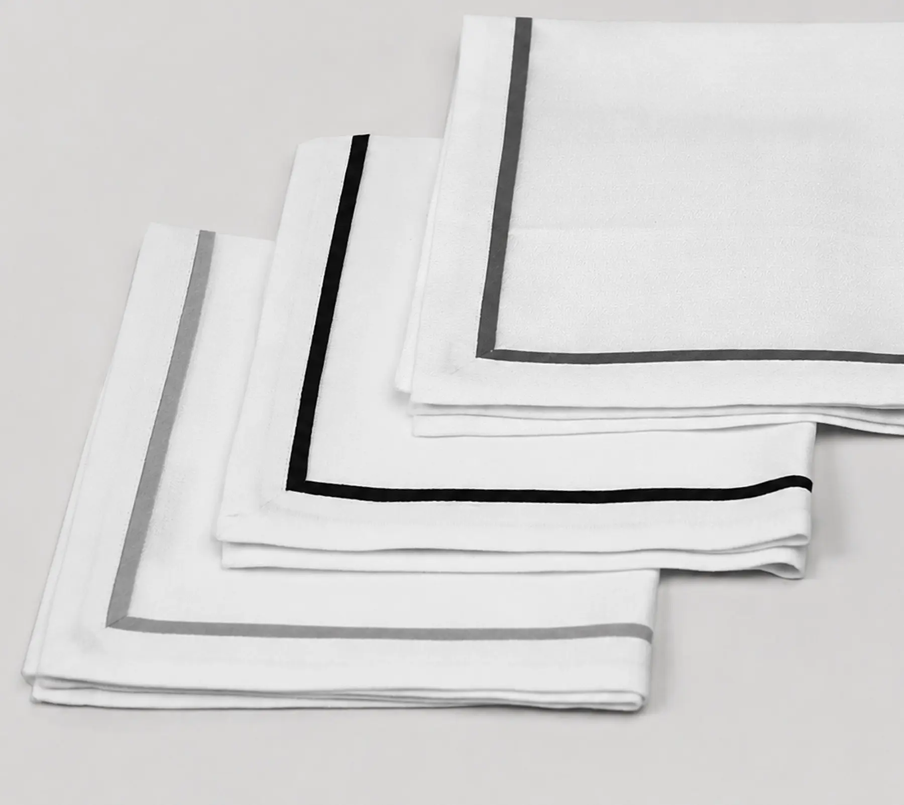 Folded and stacked Beltrami napkins