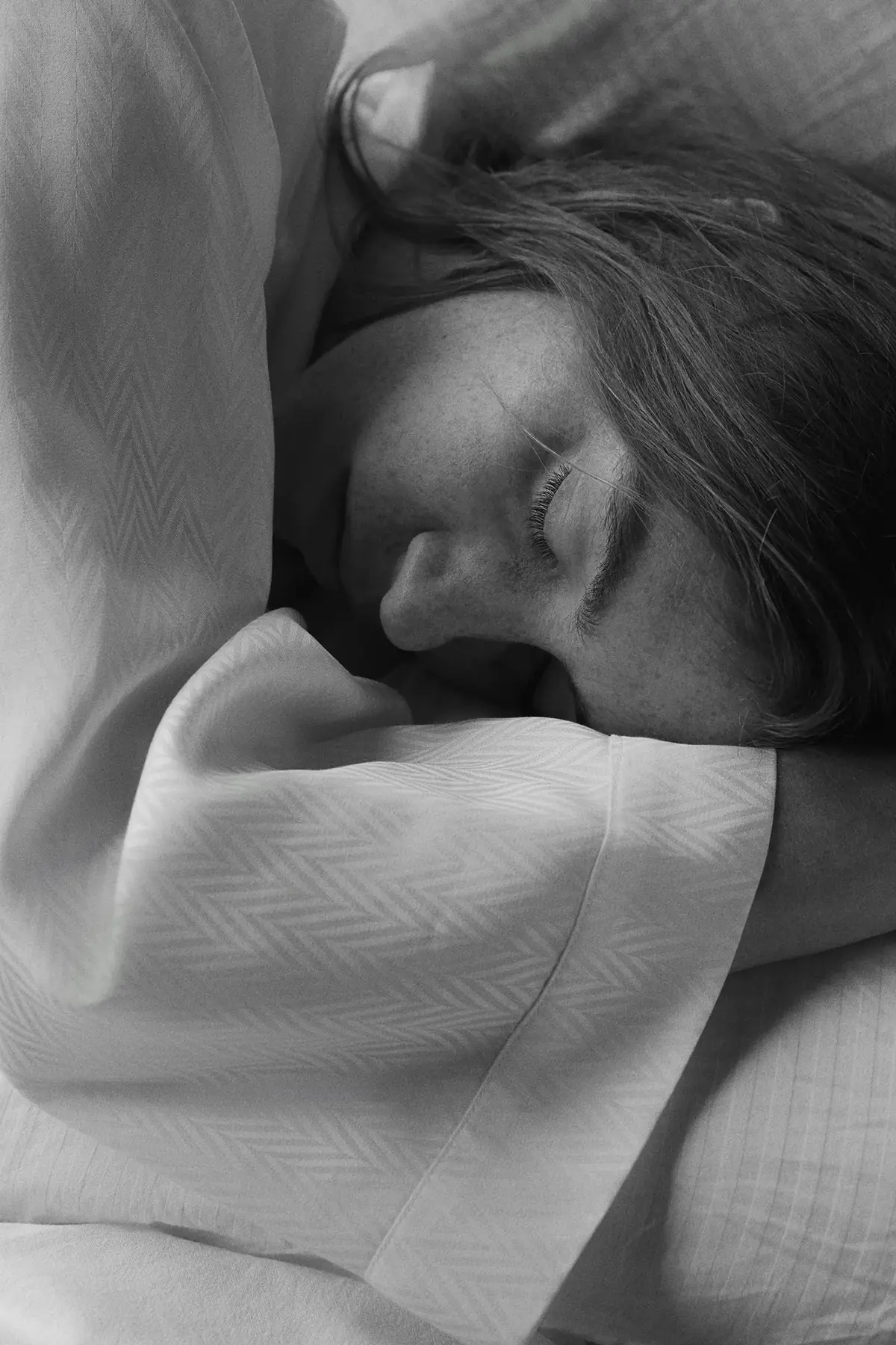 Girl sleeping in Beltrami pajamas